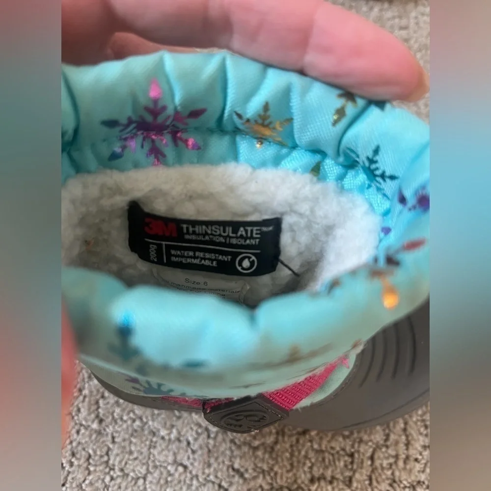 Northside Frosty Toddler Snow Boots Teal Pink Size 6
